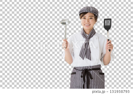 コックコートを着た女性 131938793