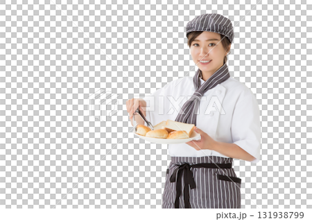コックコートを着た女性 131938799