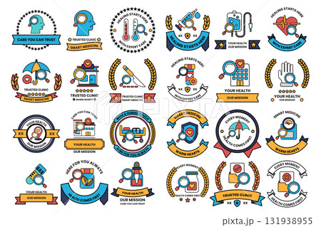 A collection of black and white symbols and shapes A collection of black and white symbols and shapes 131938955
