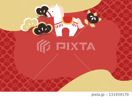 午年年賀状素材19 131939170
