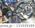 Cleaning a racing bike Cleaning a racing bike 131939189
