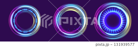 Digital Holographic Portal Scene Digital Holographic Portal Scene 131939577