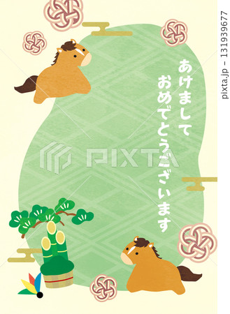 午年年賀状素材28 131939677