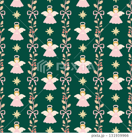 クリスマス　天使　シーレスパターン 131939966