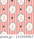 クリスマス　天使　シーレスパターン 131939967
