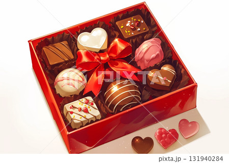 ギフトボックスに入ったチョコレート ギフトボックスに入ったチョコレート 131940284