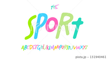 Kids cartoon alphabet, playful colorful letters, joyful funky font for toy logo, school headline, fun playroom typography, childish typographic design, adventure funny time typeface. Vector typeset. Kids cartoon alphabet, playful colorful letters, joyful funky font for toy logo, school headline, fun playroom typography, childish typographic design, adventure funny time typeface. Vector typeset. 131940461