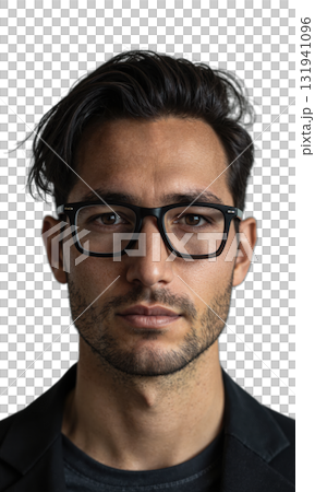 White male founder with tousled dark hair and transparent black glasses, his confident expression framed by soaring eagle wings, symbolizing White male founder with tousled dark hair and transparent black glasses, his confident expression framed by soaring eagle wings, symbolizing 131941096