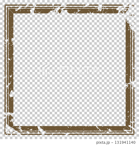 Grunge vintage style square frame 131941140