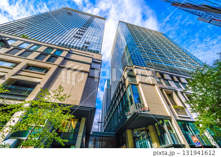 日本の東京都市景観 日本橋室町・CORED室町1やCORED室町2などを望む 日本の東京都市景観 日本橋室町・CORED室町1やCORED室町2などを望む 131941612