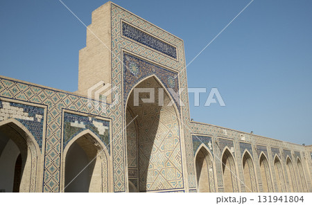 the iwan and square of Po-i-Kalan, or Poi Kalan is an Islamic religious complex located in Bukhara, Uzbekistan the iwan and square of Po-i-Kalan, or Poi Kalan is an Islamic religious complex located in Bukhara, Uzbekistan 131941804