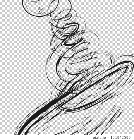 用粗糙的筆觸繪製的螺旋或龍捲風的抽象線條畫 用粗糙的筆觸繪製的螺旋或龍捲風的抽象線條畫 131942599