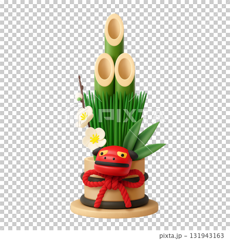 門松 お正月 イラスト 3D 門松 お正月 イラスト 3D 131943163