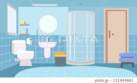 bathroom interior with toilet  131943661