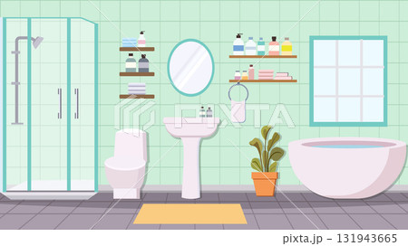 Scandinavian Style Bathroom 131943665