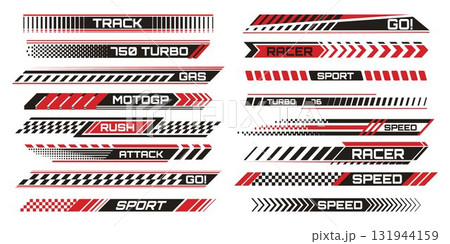 Racing stripe decals with motorcycle stickers Racing stripe decals with motorcycle stickers 131944159