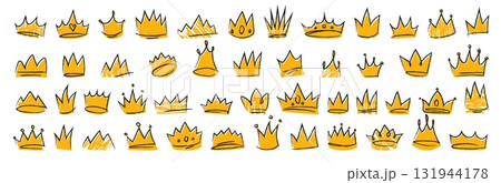 Doodle royal crown collection 131944178