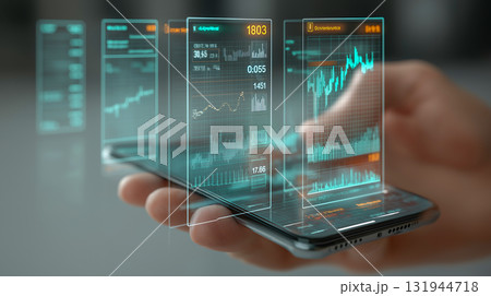 スマートフォンから投影される未来の株価データと金融テクノロジー 131944718