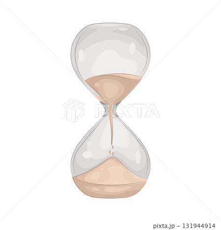 Illustration of sand clock 131944914