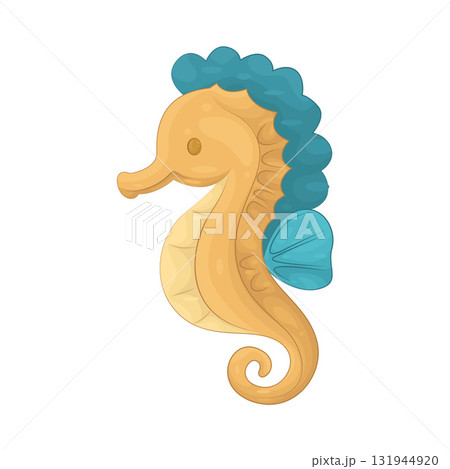Illustration of seahorse  131944920