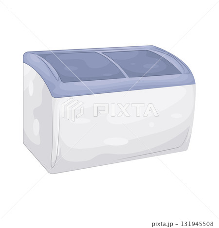 Illustration of chest freezer  131945508