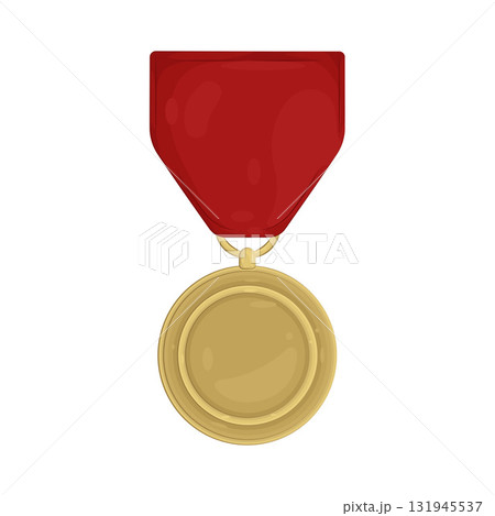 Illustration of gold medal Illustration of gold medal 131945537