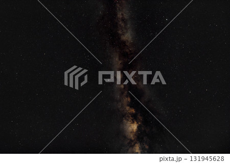 Bright and night starry sky with the Milky Way 131945628