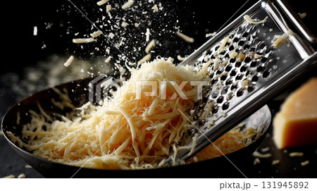 振り落ちるチーズ 高速撮影 振り落ちるチーズ 高速撮影 131945892