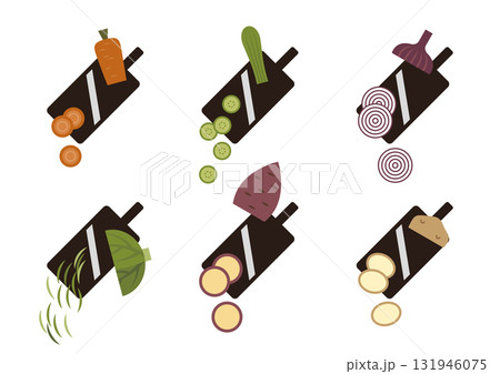 野菜のスライス 131946075