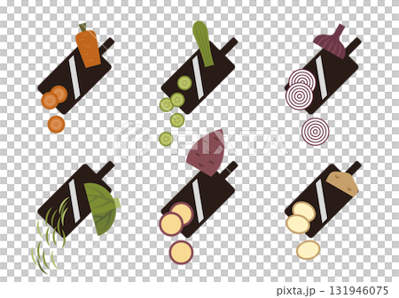 野菜のスライス 131946075