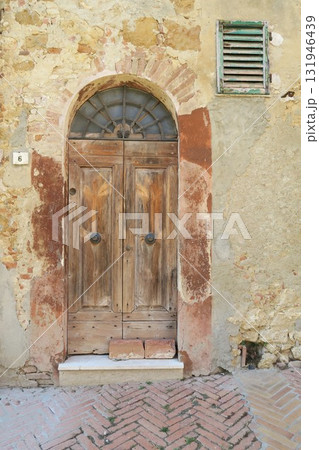 イタリア　ピエンツァの街並み 131946439