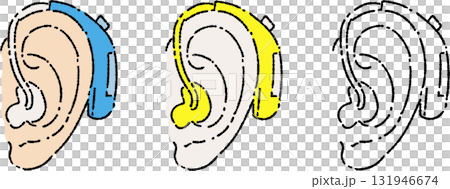 Hearing aid color single color line only Hearing aid color single color line only 131946674