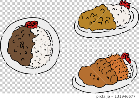 咖哩飯（3種）霧面 131946677