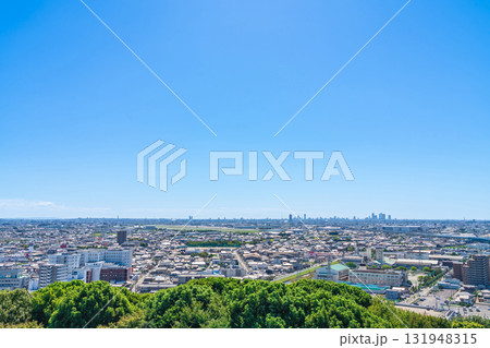 小牧山城、展望室からの眺め〈愛知県小牧市〉 131948315