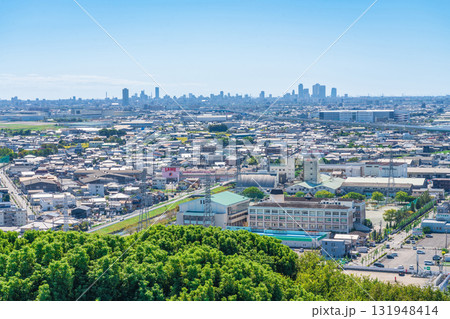 小牧山城、展望室からの眺め〈愛知県小牧市〉 131948414