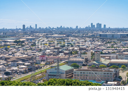 小牧山城、展望室からの眺め〈愛知県小牧市〉 131948415