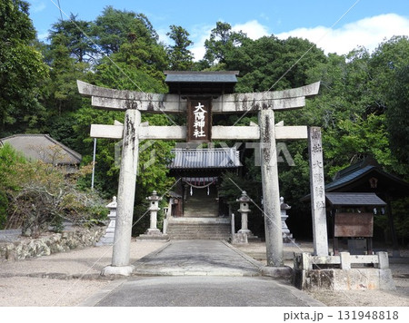 津山市の城東地区にある「大隅神社」：本殿（市指定重要文化財） 131948818