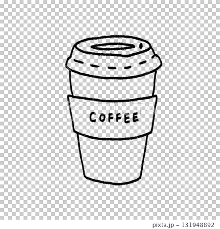 テイクアウトのコーヒー　イラスト 131948892