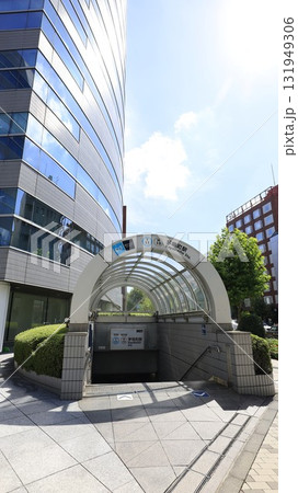 東京メトロ東西線、日比谷線の茅場町駅4a番出入口 131949306