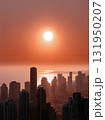 Urban Sunset Over Seascape 131950207