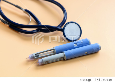 Blue Insulin injection pen for diabetics and weight loss. 131950536