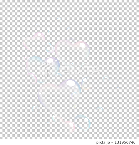 漂浮的心形氣泡插圖 漂浮的心形氣泡插圖 131950740
