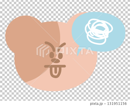 Illustration of teddy bear tongue out expression for cartoon character, comic, pet shop, vet, emoji, mood, emotion, emotion, feeling, zoo, souvenir shop, animal brooch, sticker, icon, bear face shape Illustration of teddy bear tongue out expression for cartoon character, comic, pet shop, vet, emoji, mood, emotion, emotion, feeling, zoo, souvenir shop, animal brooch, sticker, icon, bear face shape 131951156