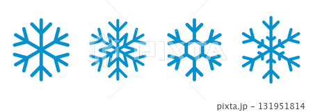 Snowflake icon set Snowflake icon set 131951814