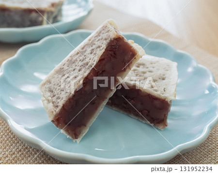 皿の上のきんつば 皿の上のきんつば 131952234