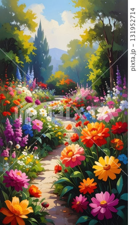 A vibrant pink and orange rose bouquet is a beautiful wedding decoration 131952714