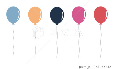 落ち着いた色合いの風船セット 落ち着いた色合いの風船セット 131953232