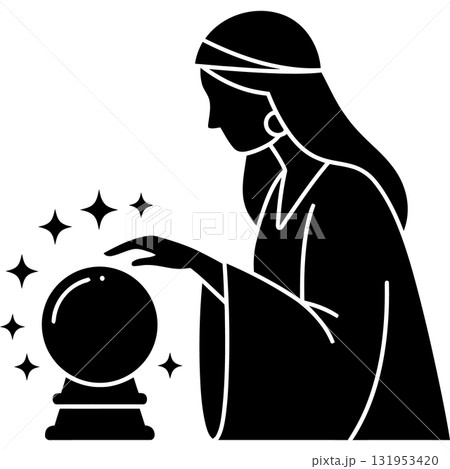 Fantasy Silhouette Icons Fantasy Silhouette Icons 131953420