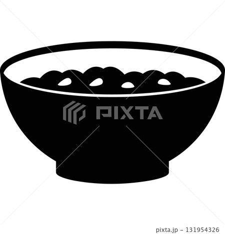 bowl of cereal icon, simple style 131954326
