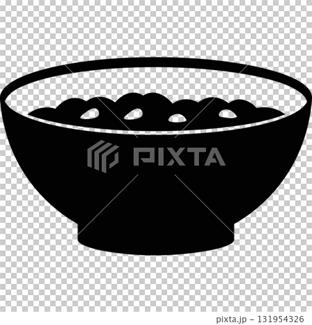 bowl of cereal icon, simple style bowl of cereal icon, simple style 131954326